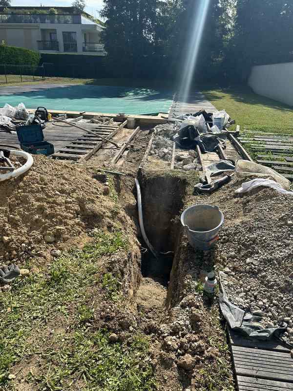 Travaux de rénovation piscine Savigny